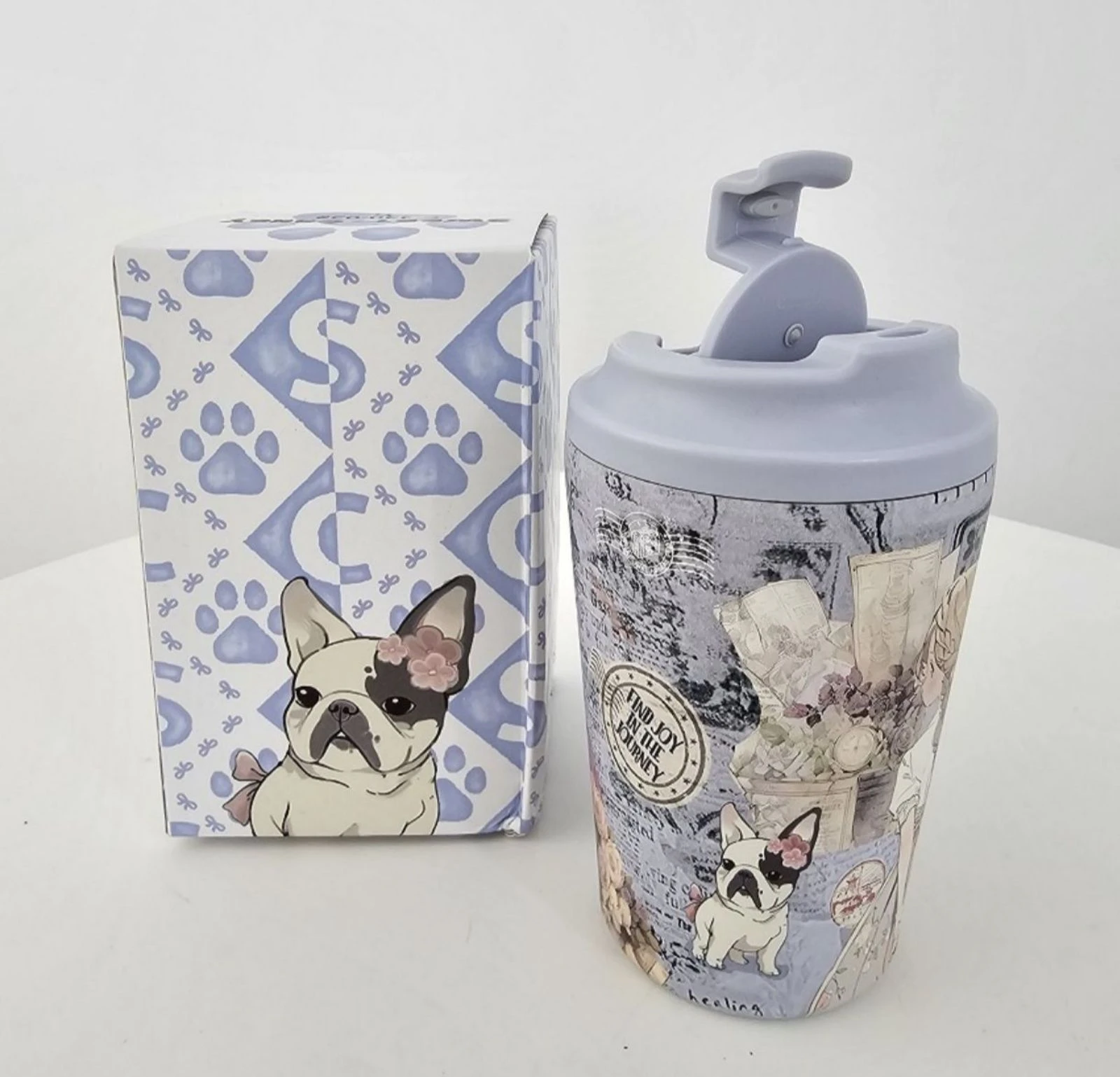 Taza vaso térmico Sweet Candy azul – photo 5